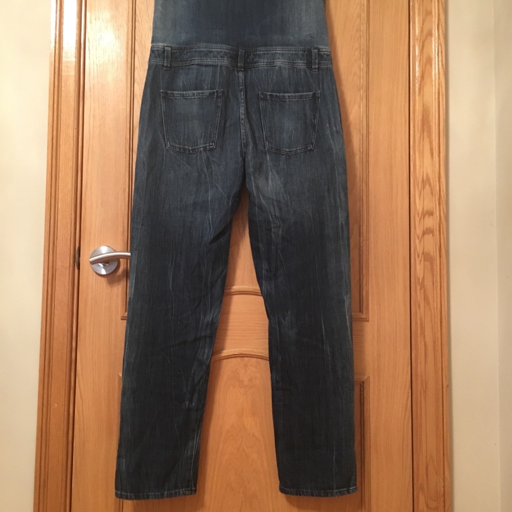 J Crew Sleeveless Denim Selvedge Jumpsuit Sz S - Picture 6 of 8